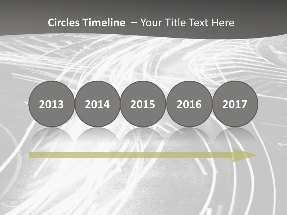 A Black And White Photo Of A City Street PowerPoint Template