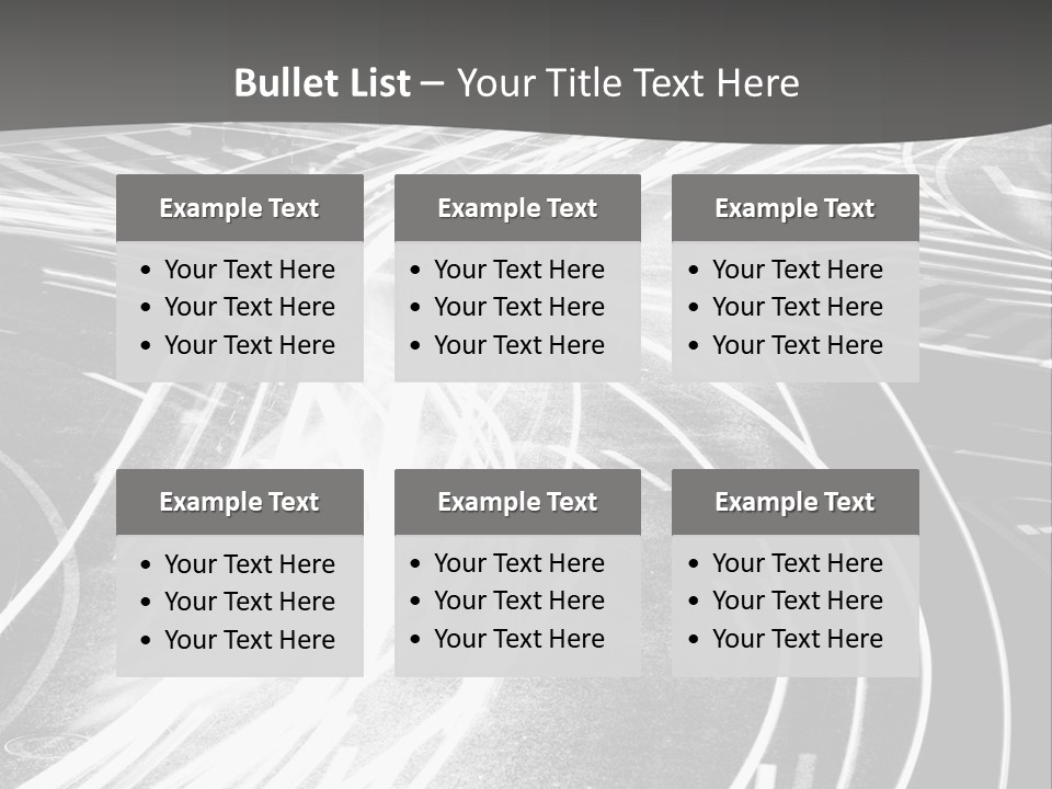 A Black And White Photo Of A City Street PowerPoint Template