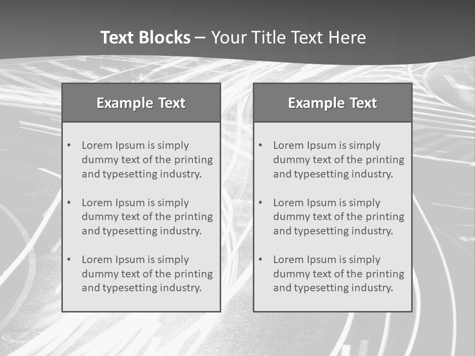 A Black And White Photo Of A City Street PowerPoint Template