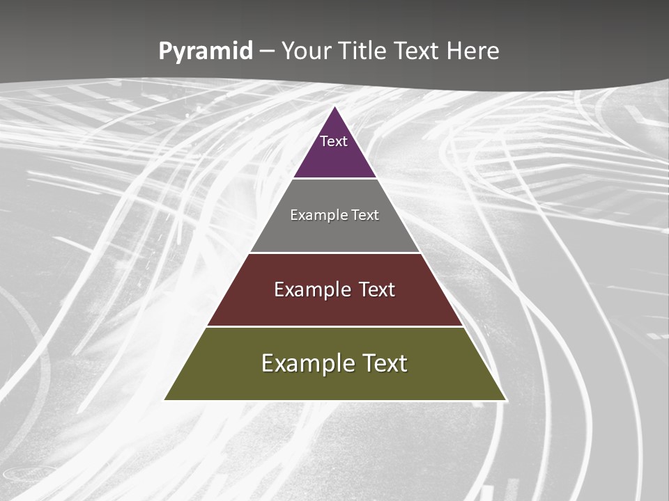 A Black And White Photo Of A City Street PowerPoint Template