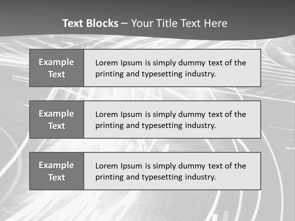 A Black And White Photo Of A City Street PowerPoint Template