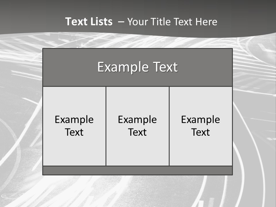A Black And White Photo Of A City Street PowerPoint Template