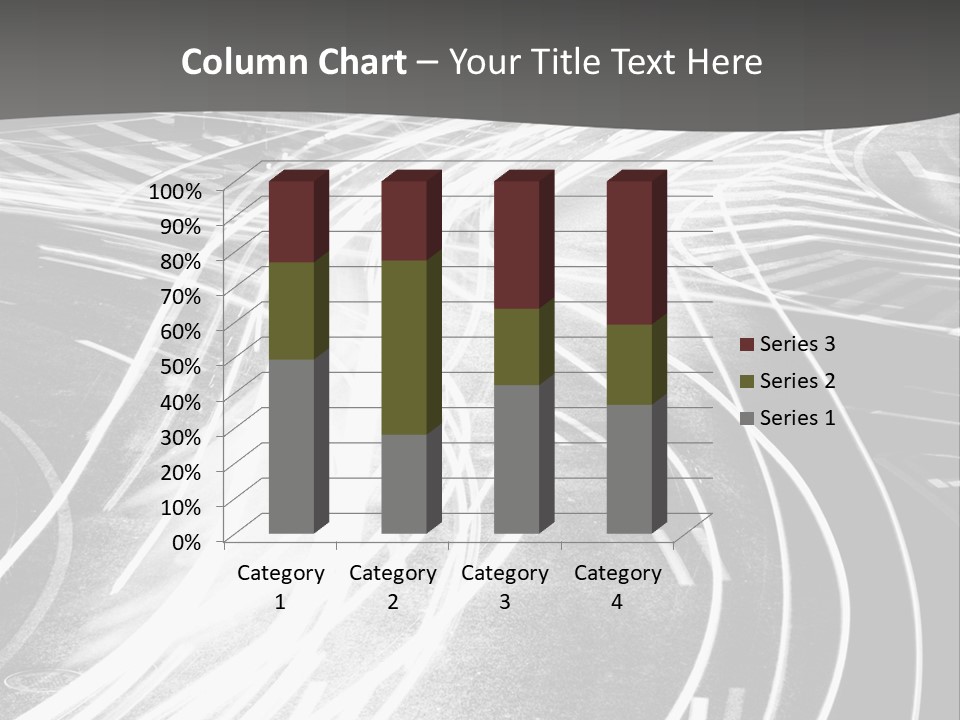 A Black And White Photo Of A City Street PowerPoint Template