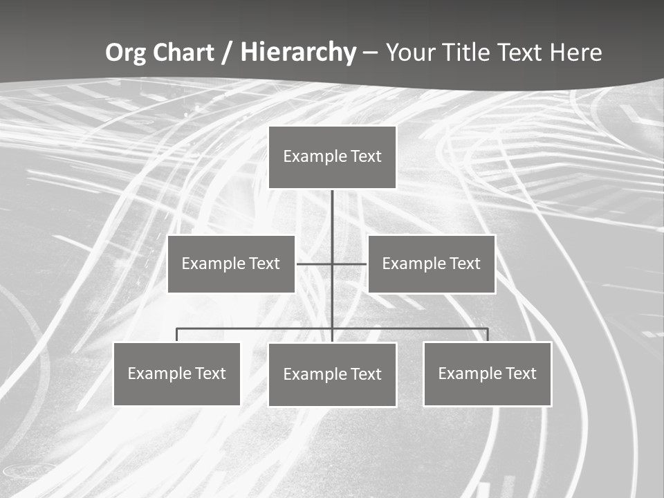 A Black And White Photo Of A City Street PowerPoint Template