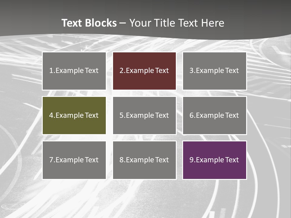 A Black And White Photo Of A City Street PowerPoint Template