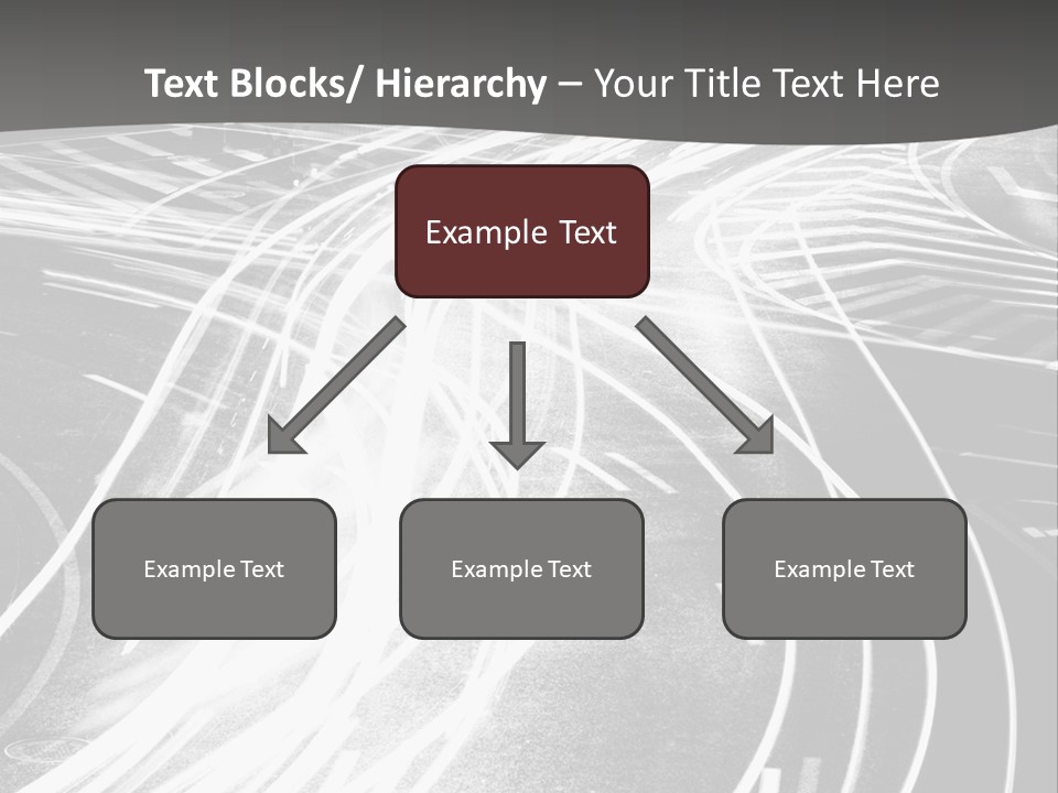 A Black And White Photo Of A City Street PowerPoint Template