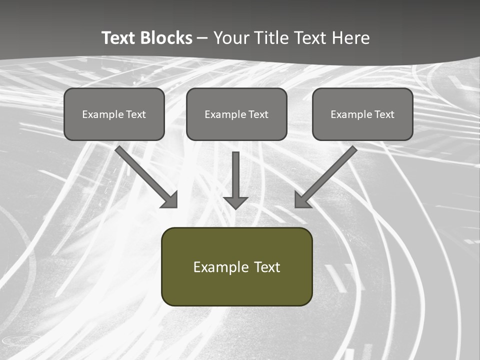 A Black And White Photo Of A City Street PowerPoint Template