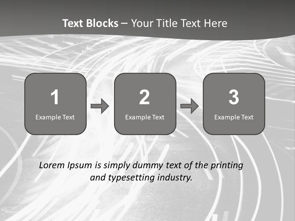 A Black And White Photo Of A City Street PowerPoint Template