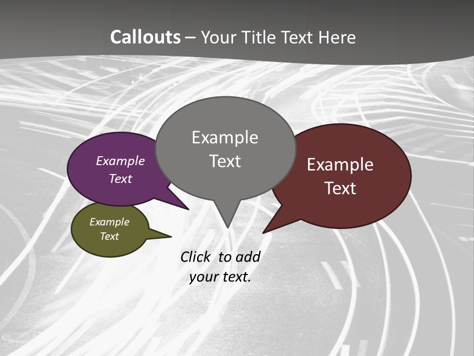 A Black And White Photo Of A City Street PowerPoint Template