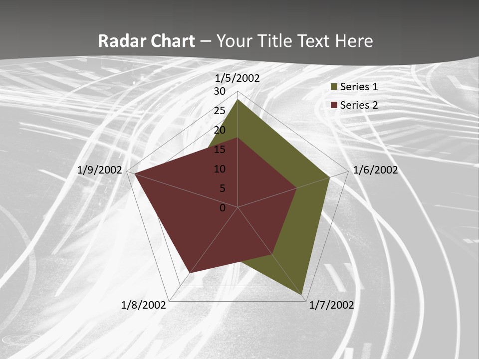 A Black And White Photo Of A City Street PowerPoint Template