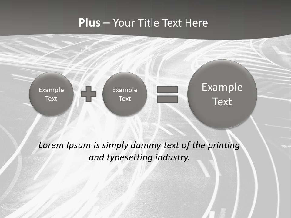 A Black And White Photo Of A City Street PowerPoint Template