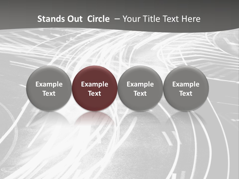 A Black And White Photo Of A City Street PowerPoint Template