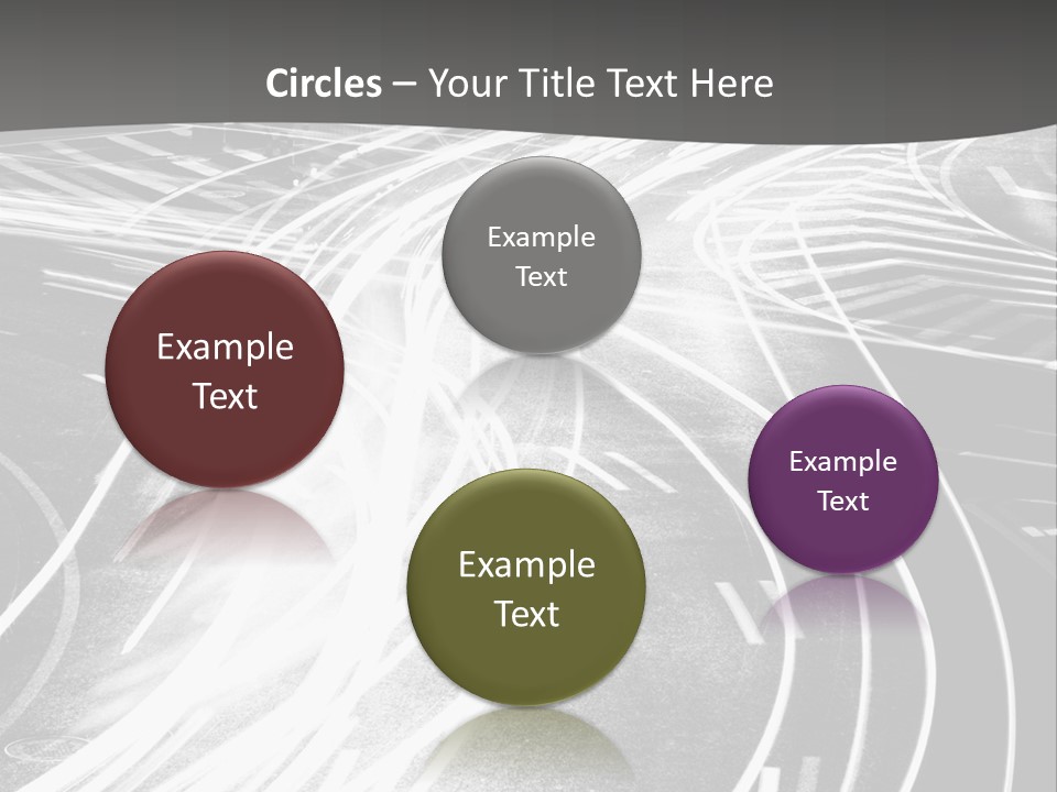 A Black And White Photo Of A City Street PowerPoint Template