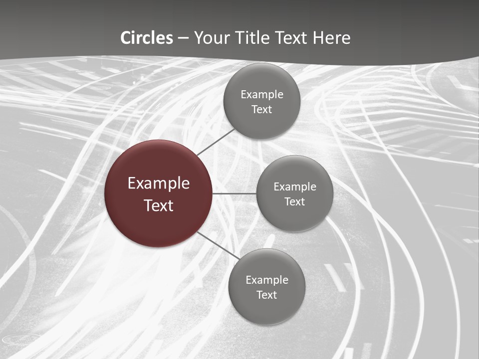 A Black And White Photo Of A City Street PowerPoint Template