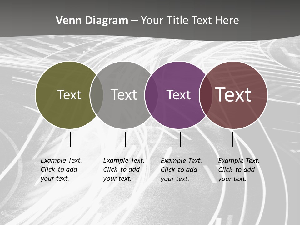 A Black And White Photo Of A City Street PowerPoint Template