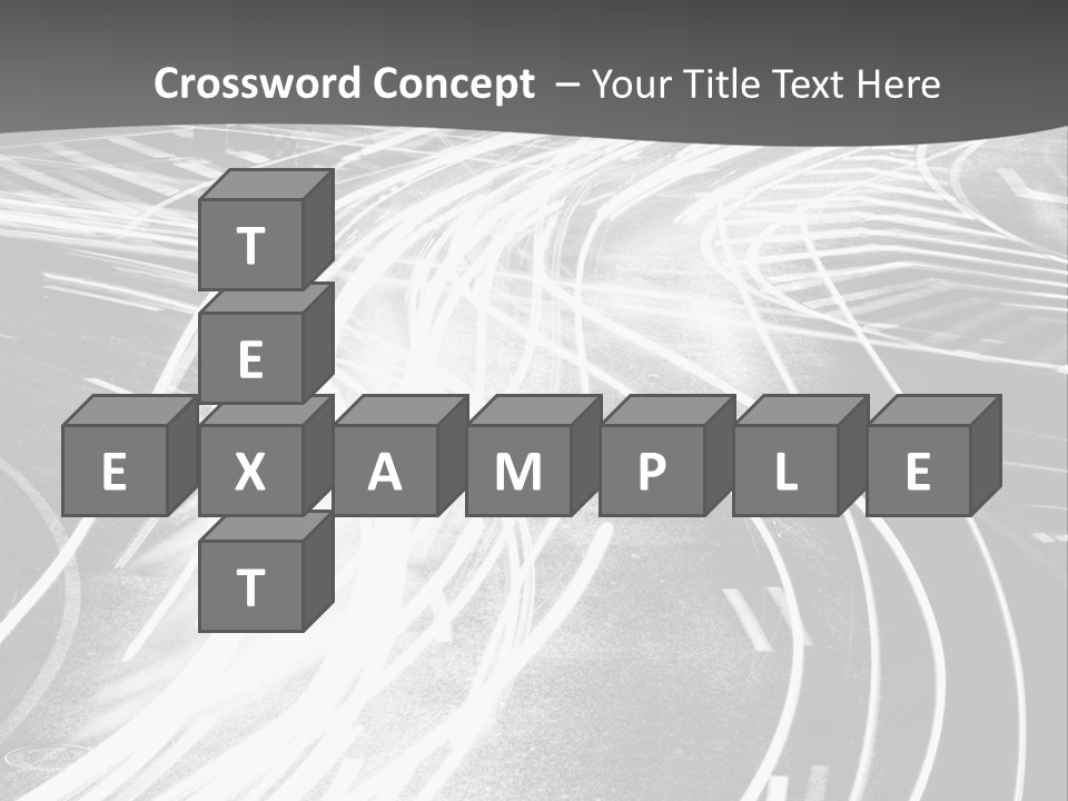 A Black And White Photo Of A City Street PowerPoint Template