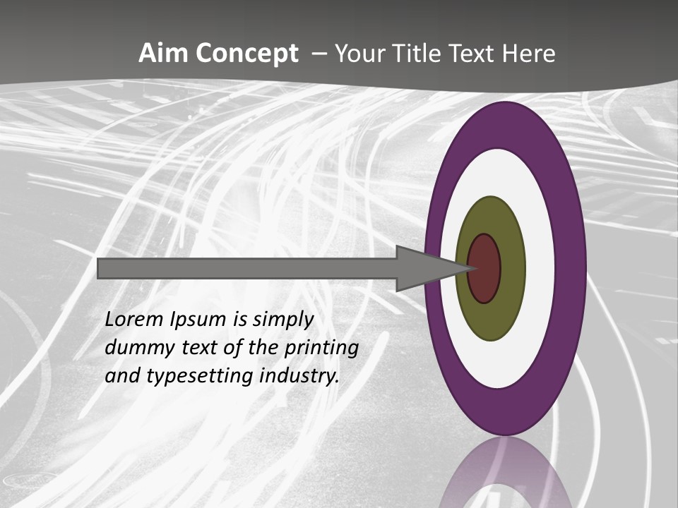 A Black And White Photo Of A City Street PowerPoint Template