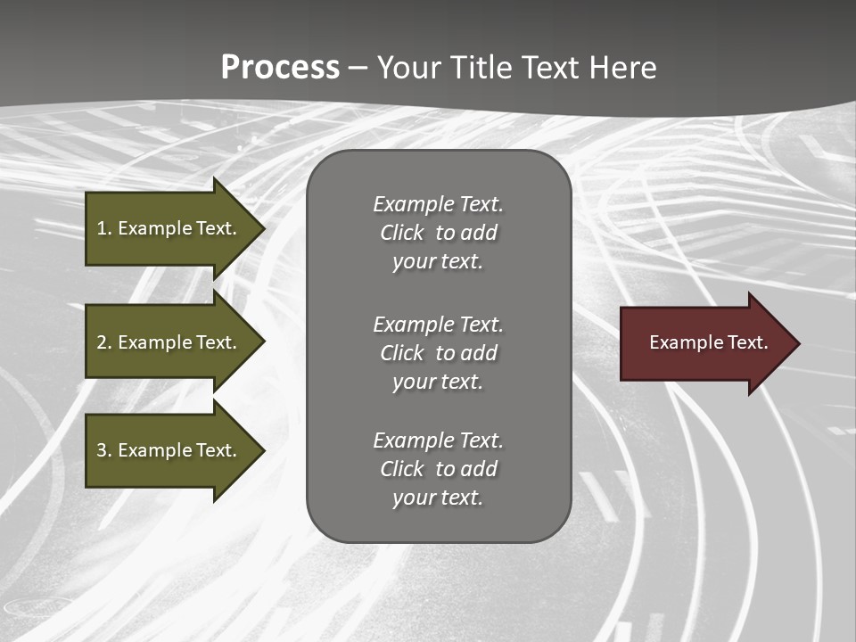 A Black And White Photo Of A City Street PowerPoint Template