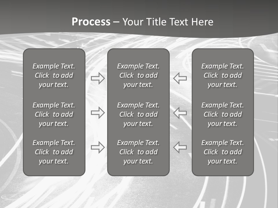 A Black And White Photo Of A City Street PowerPoint Template
