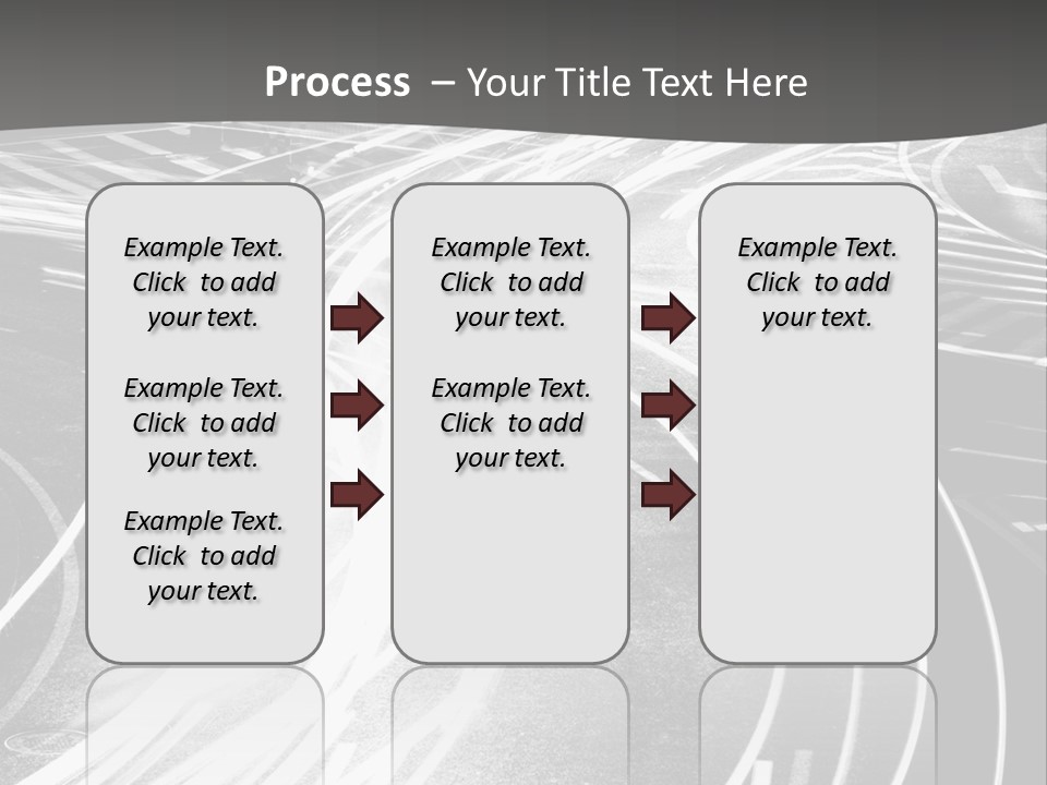 A Black And White Photo Of A City Street PowerPoint Template