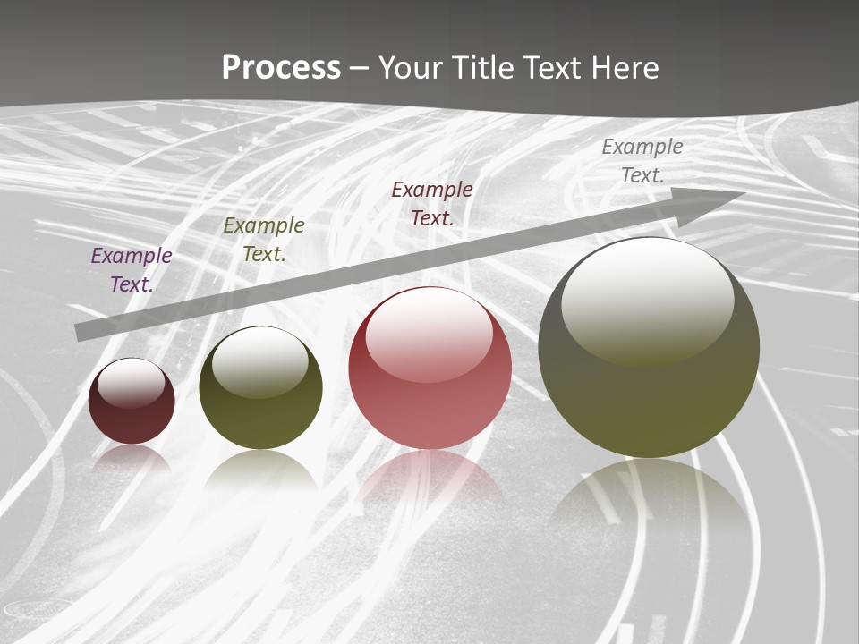 A Black And White Photo Of A City Street PowerPoint Template