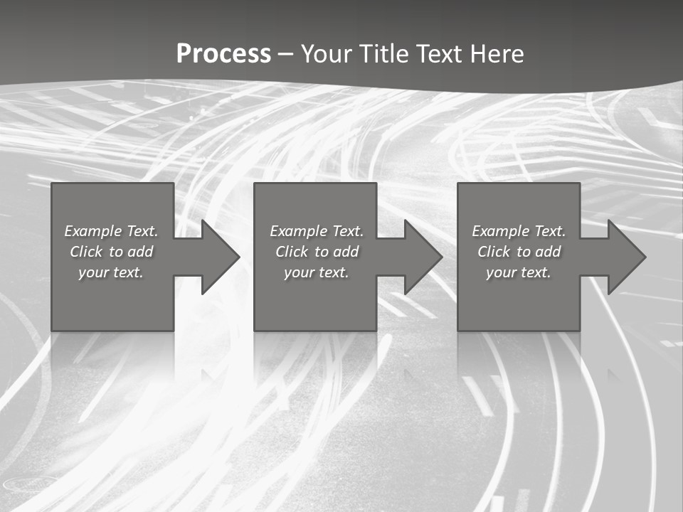 A Black And White Photo Of A City Street PowerPoint Template