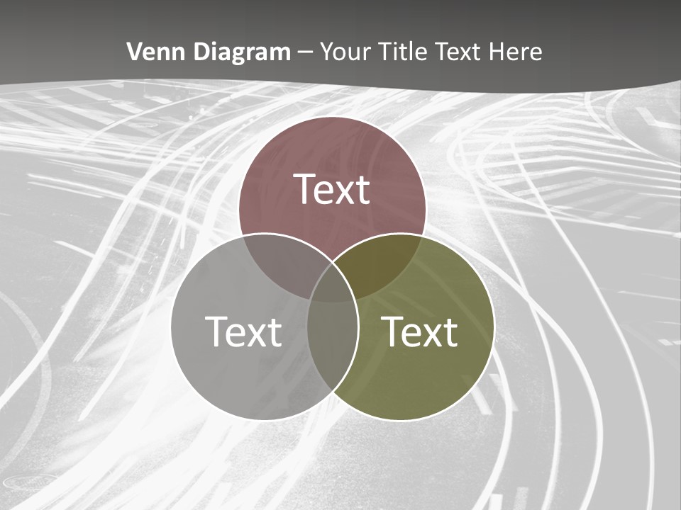 A Black And White Photo Of A City Street PowerPoint Template