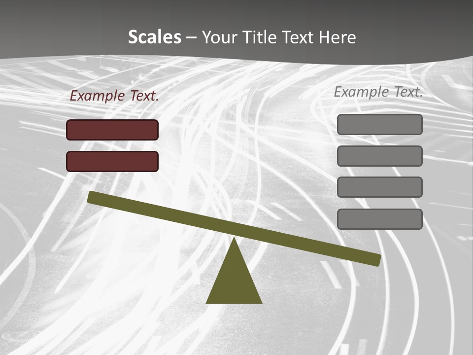 A Black And White Photo Of A City Street PowerPoint Template