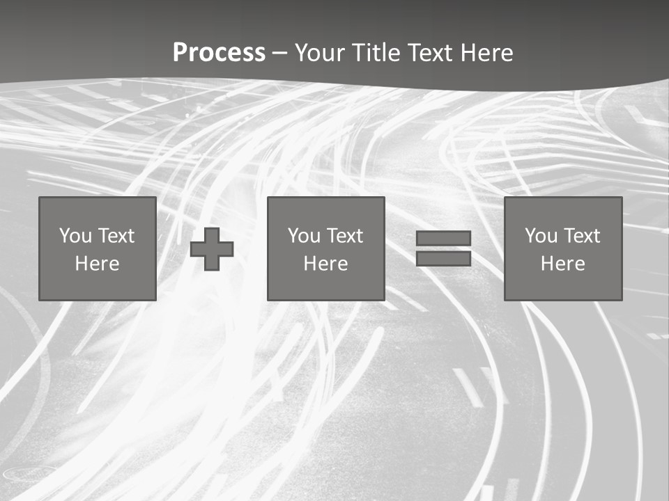 A Black And White Photo Of A City Street PowerPoint Template