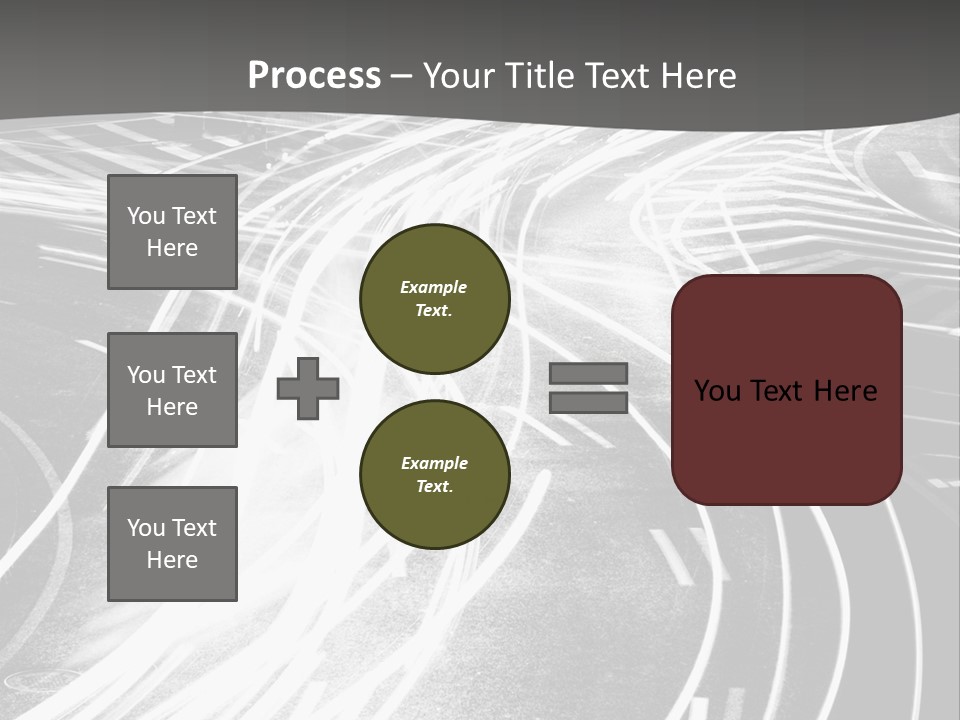 A Black And White Photo Of A City Street PowerPoint Template