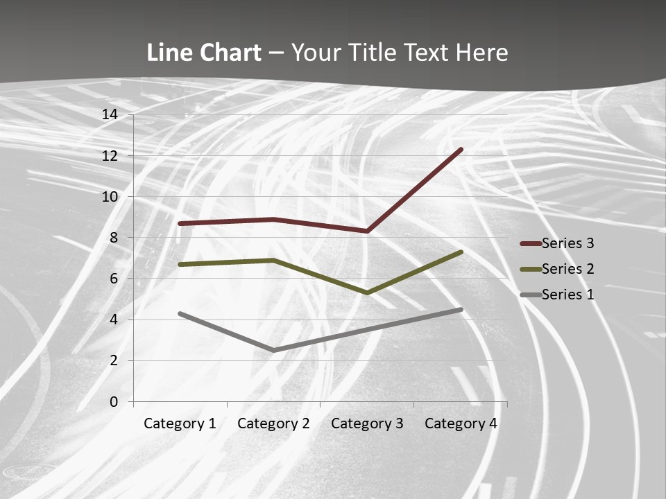 A Black And White Photo Of A City Street PowerPoint Template