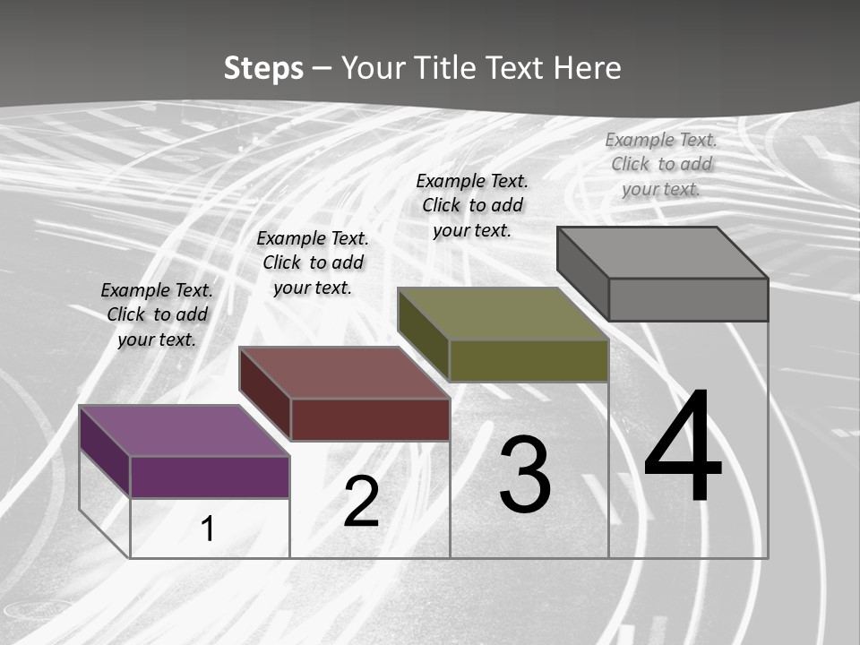 A Black And White Photo Of A City Street PowerPoint Template