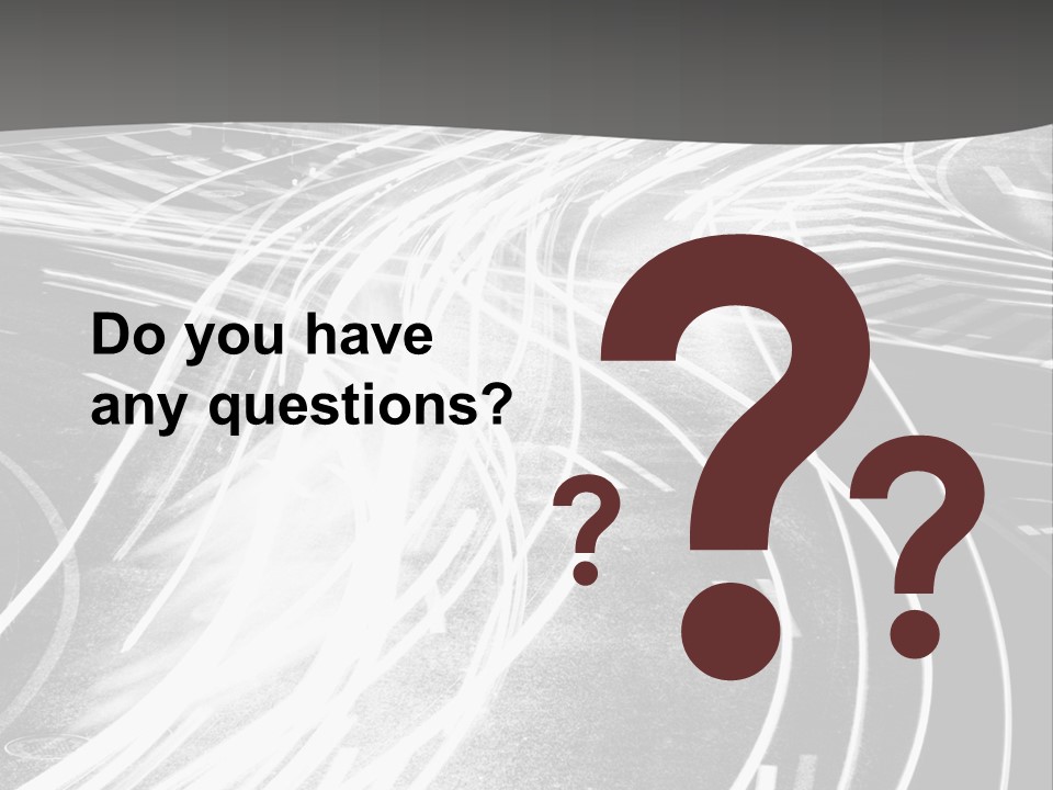 A Black And White Photo Of A City Street PowerPoint Template