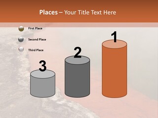 A Large Body Of Water With Steam Coming Out Of It PowerPoint Template