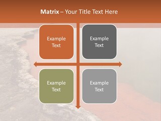 A Large Body Of Water With Steam Coming Out Of It PowerPoint Template