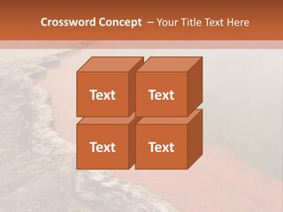 A Large Body Of Water With Steam Coming Out Of It PowerPoint Template