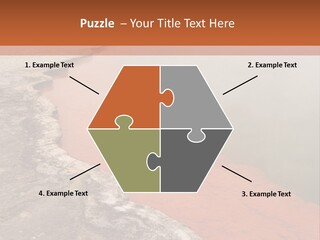A Large Body Of Water With Steam Coming Out Of It PowerPoint Template