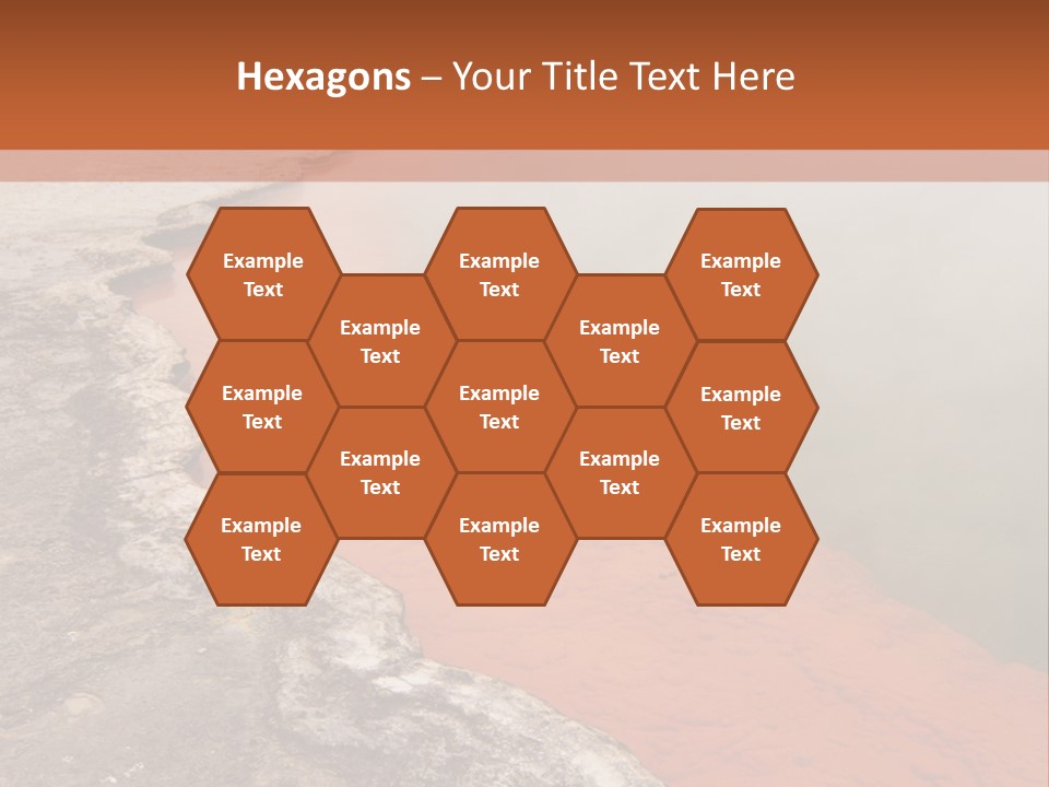 A Large Body Of Water With Steam Coming Out Of It PowerPoint Template