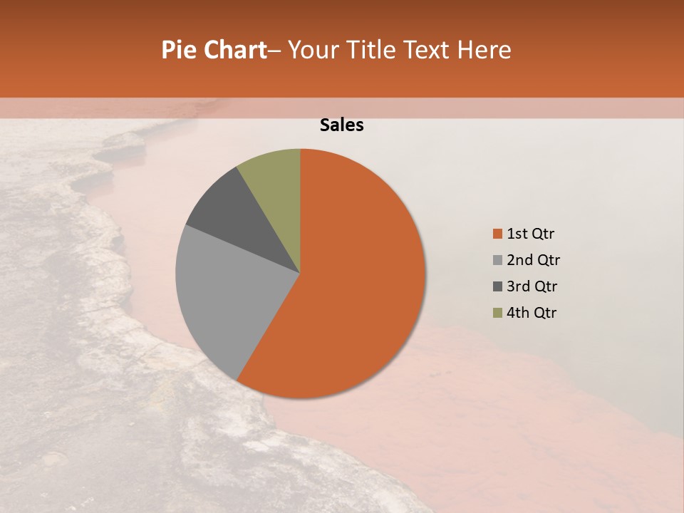 A Large Body Of Water With Steam Coming Out Of It PowerPoint Template