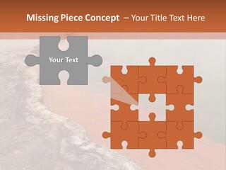 A Large Body Of Water With Steam Coming Out Of It PowerPoint Template
