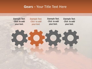 A Large Body Of Water With Steam Coming Out Of It PowerPoint Template