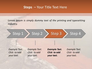 A Large Body Of Water With Steam Coming Out Of It PowerPoint Template