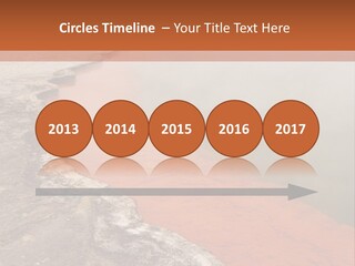 A Large Body Of Water With Steam Coming Out Of It PowerPoint Template