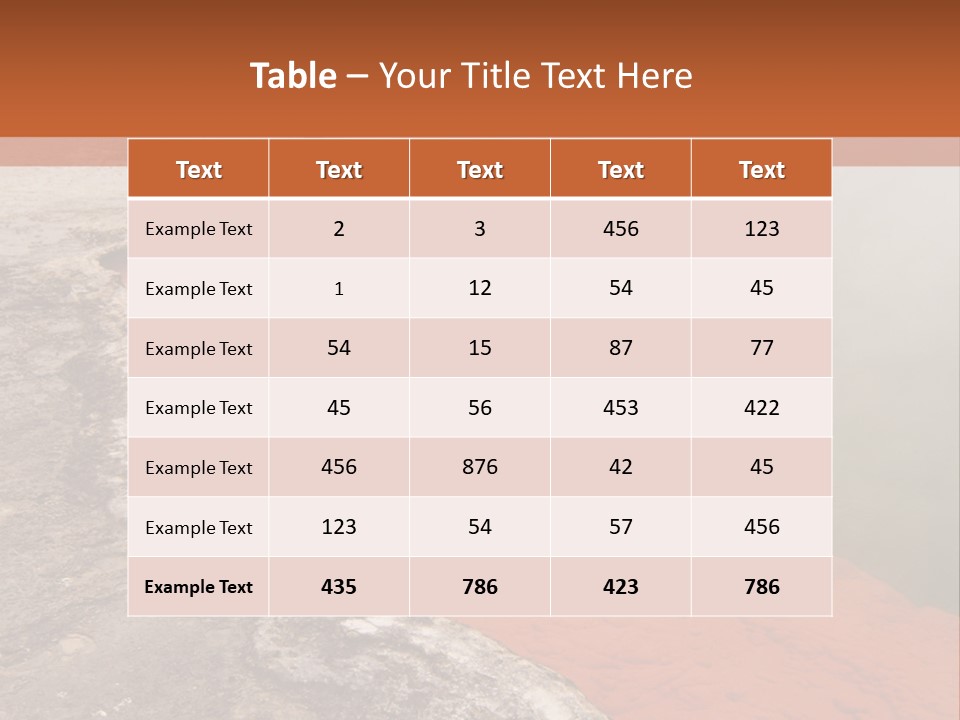 A Large Body Of Water With Steam Coming Out Of It PowerPoint Template