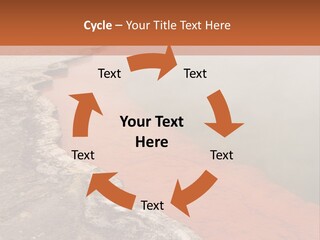 A Large Body Of Water With Steam Coming Out Of It PowerPoint Template