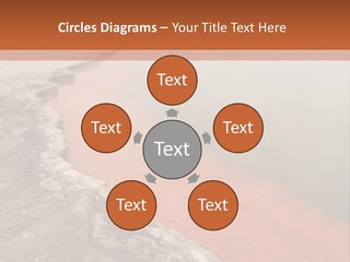 A Large Body Of Water With Steam Coming Out Of It PowerPoint Template