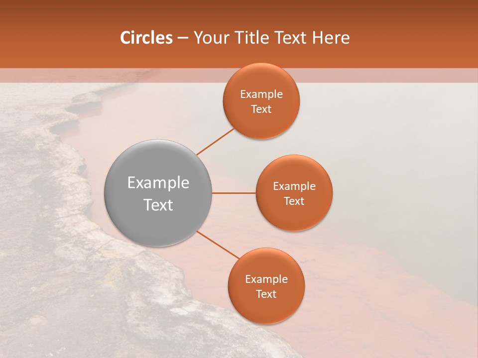 A Large Body Of Water With Steam Coming Out Of It PowerPoint Template