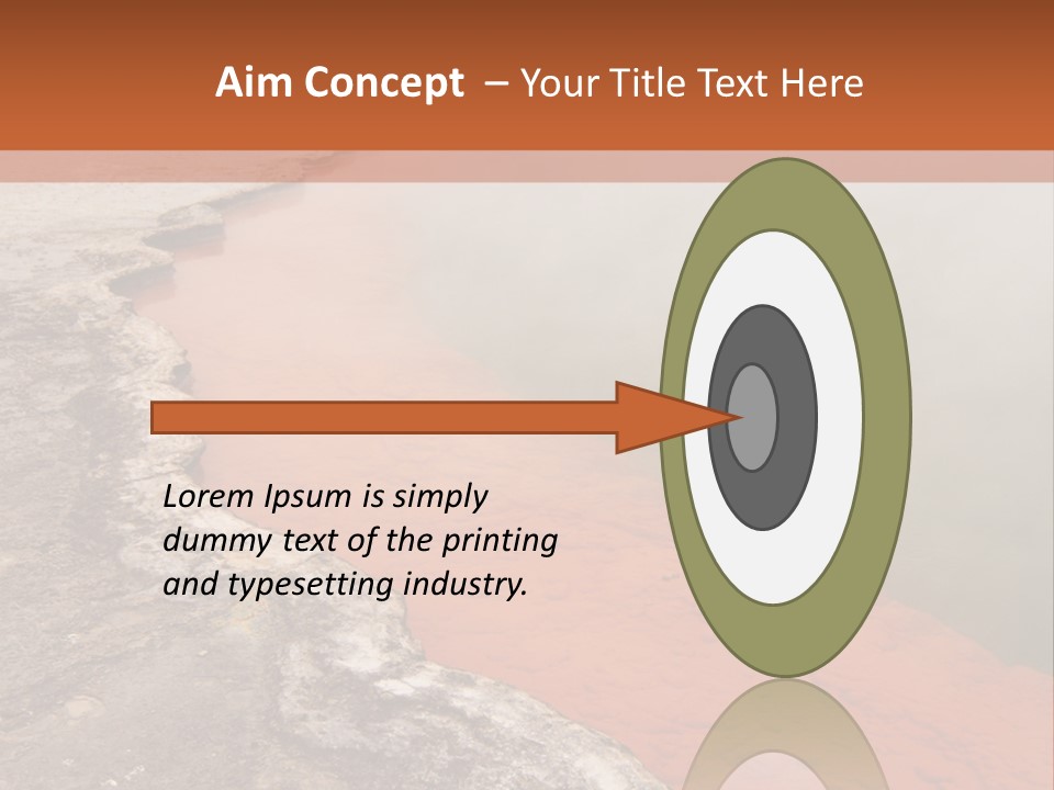 A Large Body Of Water With Steam Coming Out Of It PowerPoint Template