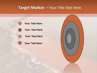 A Large Body Of Water With Steam Coming Out Of It PowerPoint Template