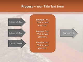A Large Body Of Water With Steam Coming Out Of It PowerPoint Template